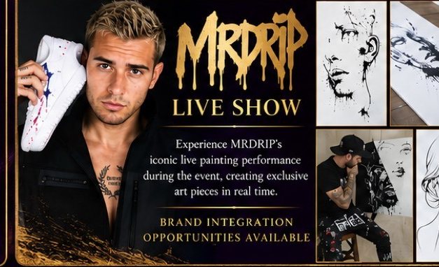 MRDRIP Live Show: iconic live painting performance during the event